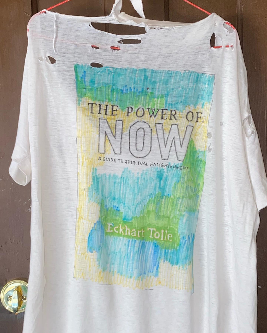 Hollywood Gifts The Power of Now Distressed Tee L