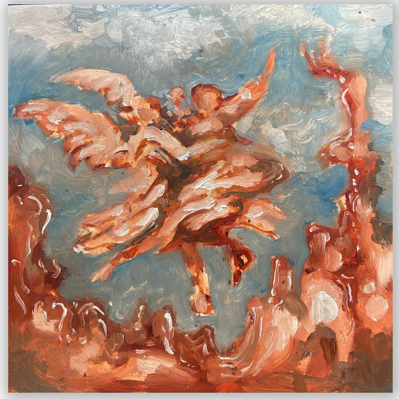 Sabrina Drescher, Angel, 12 x 12"